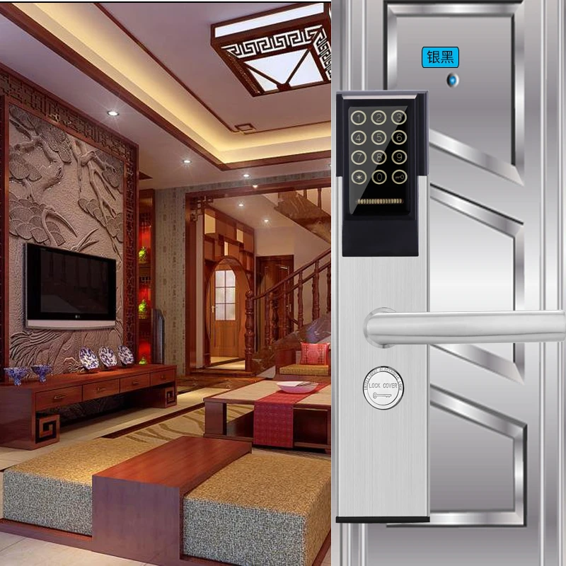 LK-0806 интеллигентая (ый) IC Датчик пароль дверной замок металлический материал