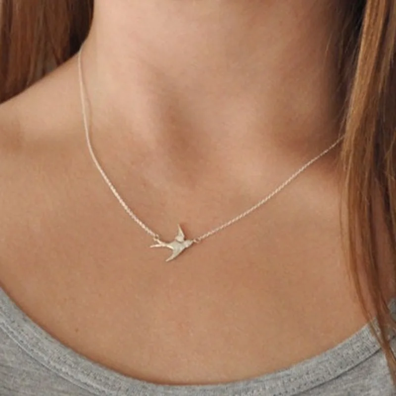 

Fashion Simple and Elegant Birds Accessories Necklace Women's Short Clavicle Necklace Necklace Women