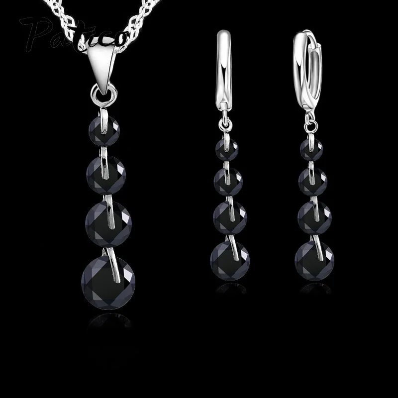 Романтический patico S90 звено цепи украшение с кристальной подвеской набор для