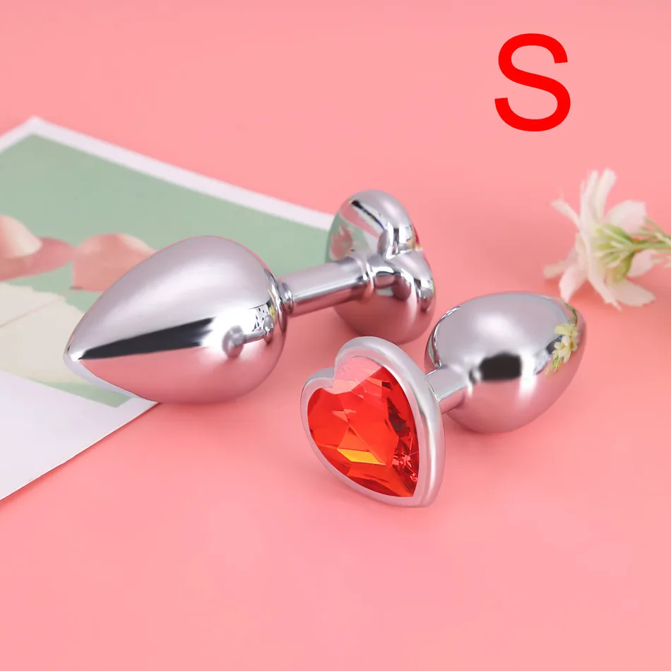 Металлическая Анальная пробка в форме сердца секс игрушки анальная из