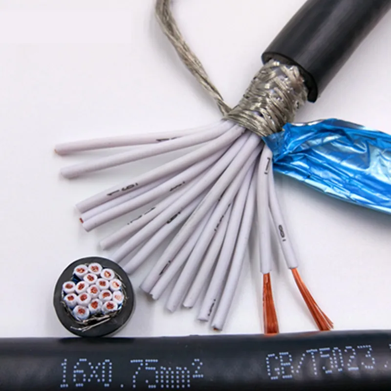 Экранированный кабель 18AWG 2/3/4/5/8 core 26/24AWG 22AWG/20AWG 10-24 экранированный провод Чистая