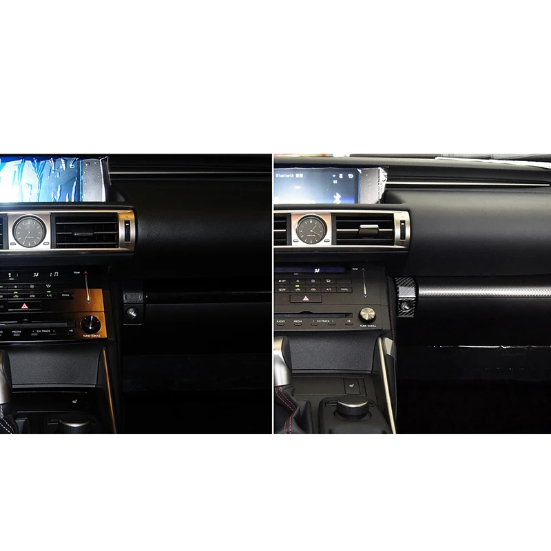 Для LEXUS IS250 IS300 IS350 IS200 2014 2015 2016 2017 2018 коробка для хранения наклеек из углеродного