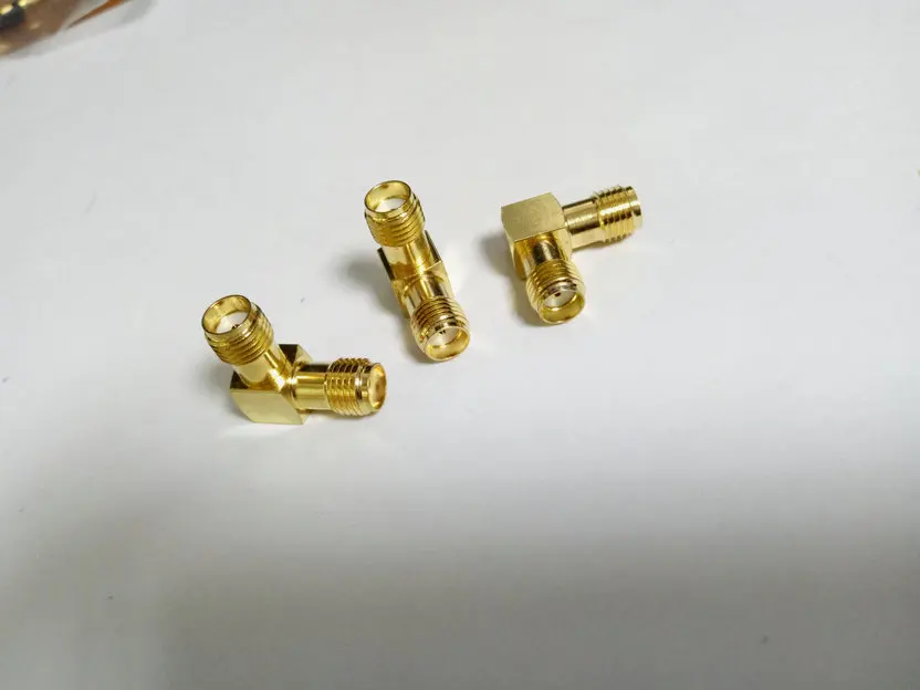 

20pcs RF Adapter SMA female to SMA female Right Angle RF Connector New