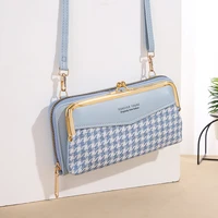 womens british style hardware canvas pu leather splicing shoulder bag contrast color purse small bag simple elegant outdoor bag