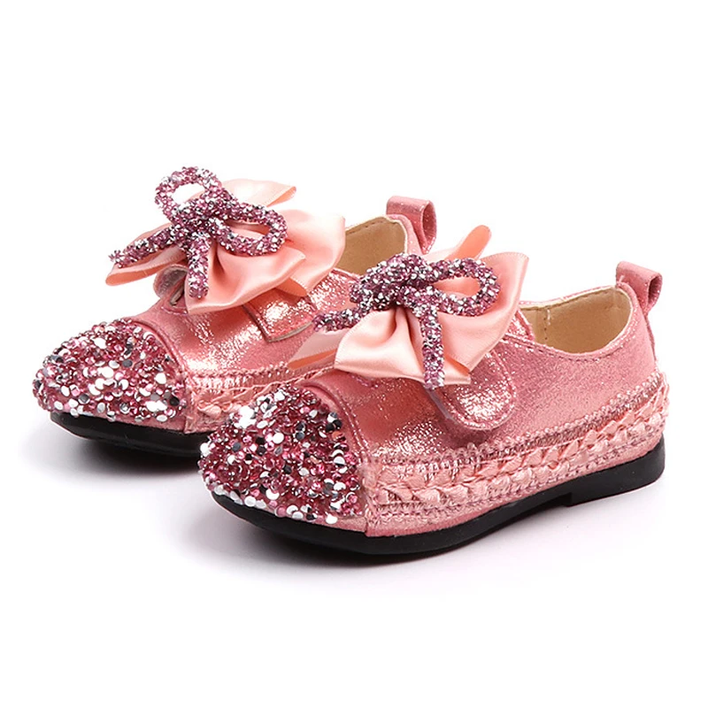 Новинка 2020 года обувь для маленьких девочек принцессы с бантом детей вечерние