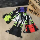2019 тактическая сумка со светоотражающей полосой, Мужская нейлоновая нагрудная сумка, уличная одежда в стиле хип-хоп, функциональная нагрудная сумка для мальчиков, тактическая поясная сумка