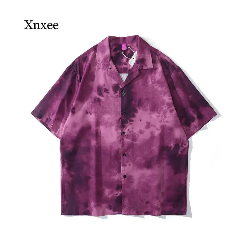 

Mens Short Sleeve Shirt Retro Oil Painting Fashion Vacation Brand Camisa Casual Hawaiian Shirt Streetwear Shirts For Man Hip Hop