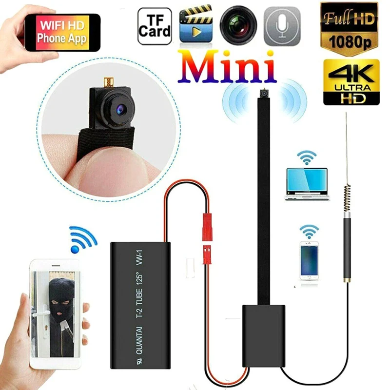 Портативная мини-камера HD 1080P с Wi-Fi и поддержкой дистанционного просмотра скрытая