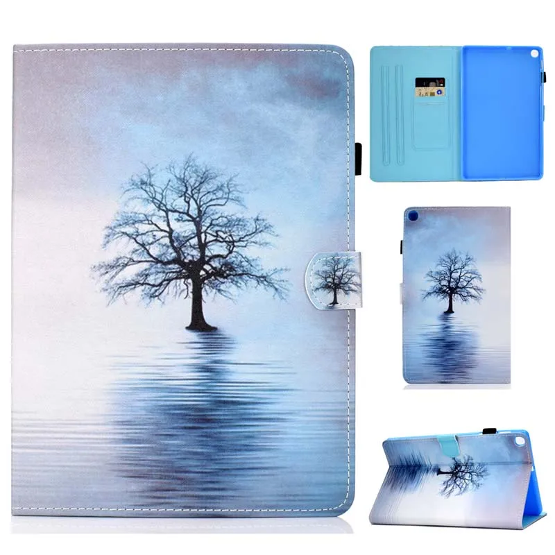 Case Кожаный чехол с откидной крышкой для Samsung Galaxy Tab A 10,1 SM-T510 SM-T515 T510 T515, чехол для планшета Tab A 10,1 '' - Цвет: Case