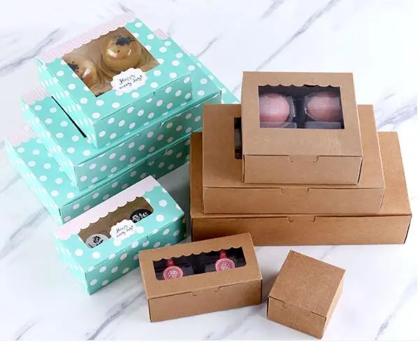 5 шт. картонная коробка из крафт бумаги|Подарочные сумки и упаковка| |