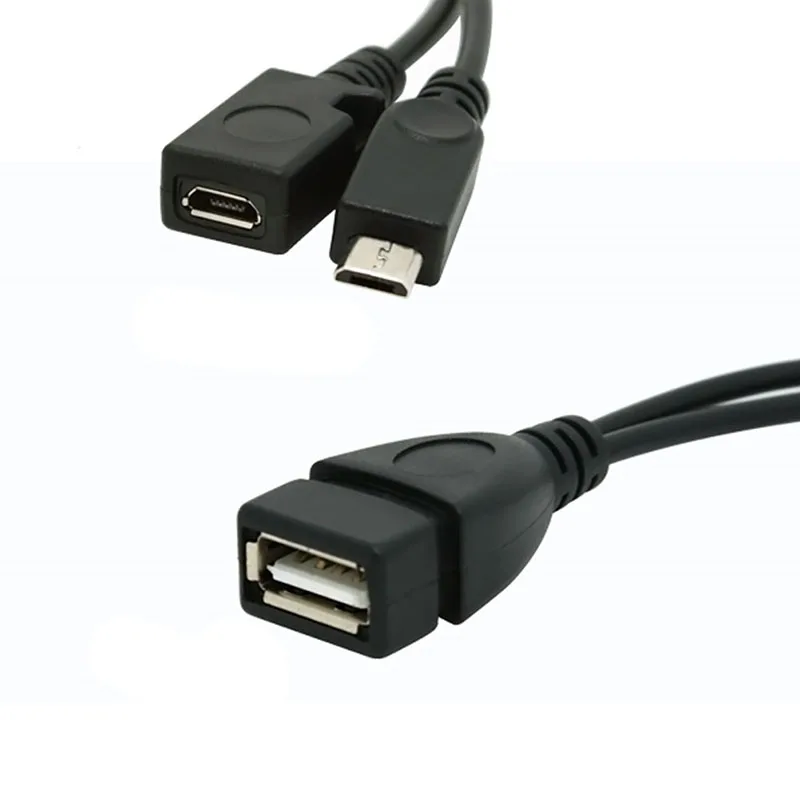Микро USB OTG Хост Кабель питания для Samsung i9100/i9220 N7000/i9250/i9300/N7100 Внешний usb-накопитель