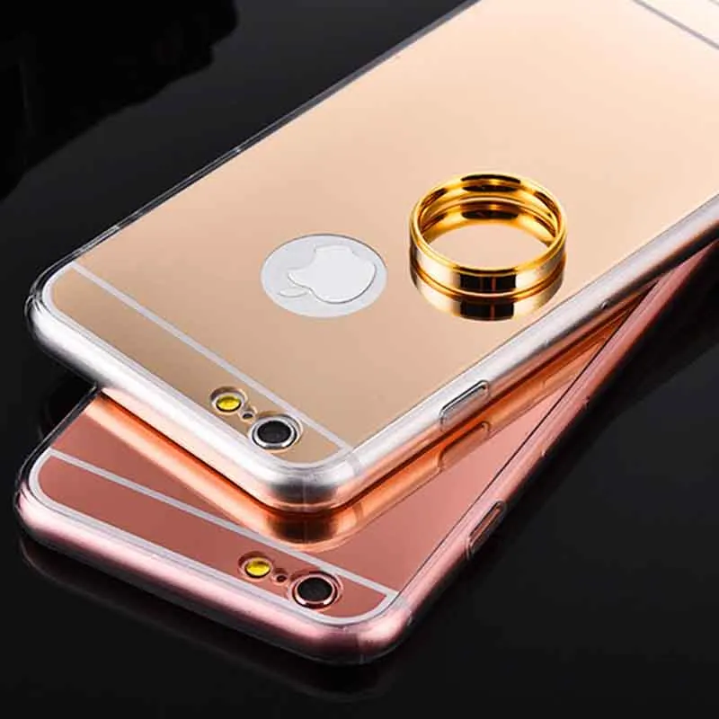 Зеркальный чехол с покрытием для телефона iphone xr x xsmax xs 5 Модный apple 7 8 6s plus