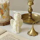 1 шт. фото реквизит ручной работы милые щеки Ангел Бездымная свеча фитиль ароматическая свеча маленький ангел в форме ребенка свадебное украшение Вечерние