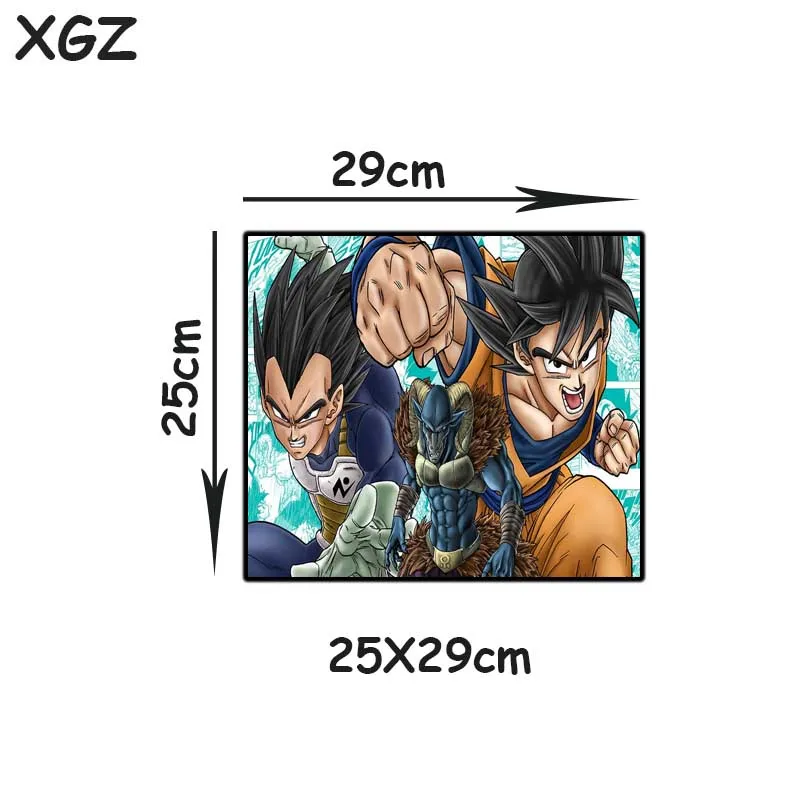 XGZ большой коврик для мыши Черный замок край аниме Dragon Ball Сон Гоку компьютерный стол коврик Резиновая полоса Нескользящая изоляционная подставка