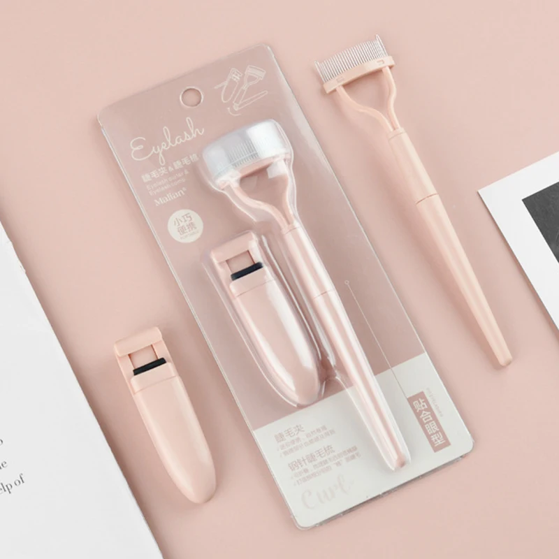 

2pcs Lifting Eyelash Curler Eyelash Comb Lash Separator Foldable Nature Curl Makeup Tools for Women Cosmetic Lashes Accessories