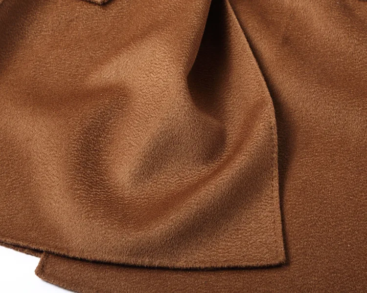 Кашемировое пальто Женское шерстяное Осень зима 2019 модное утепленное длинное