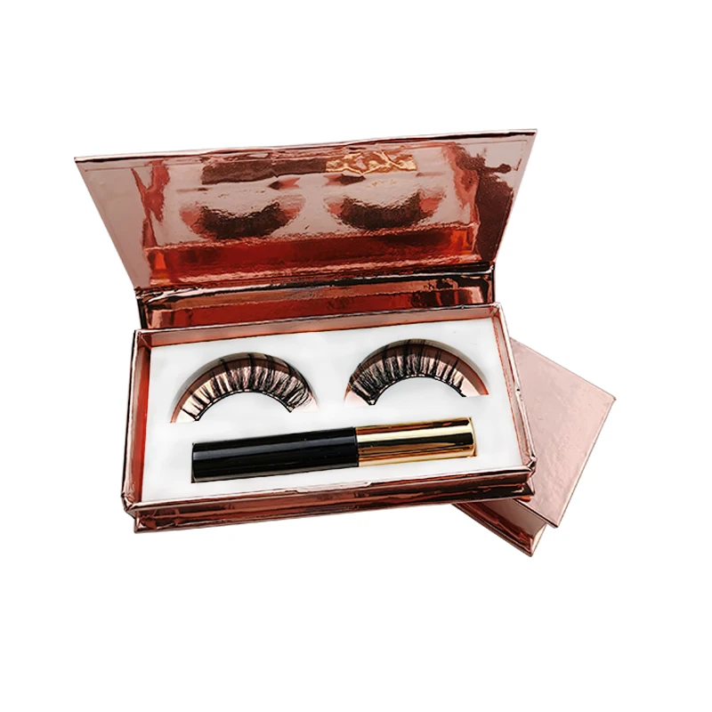 

3D Magnetic Nature False Mink Eyelashes by handmade & Magnetic Eyeliner Waterproof Professional makeup tools set/kits