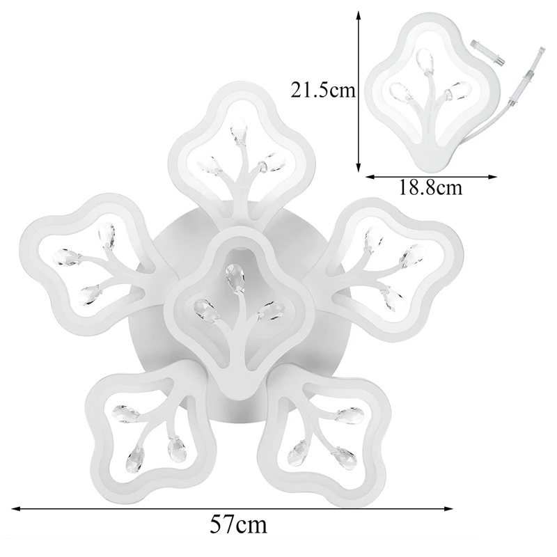 

Modern led Ceiling Chandelier Lights 720LEDs Lamp 6T for Living Study Room Bedroom AC110-220V Modern LED Chandelier Fixtures