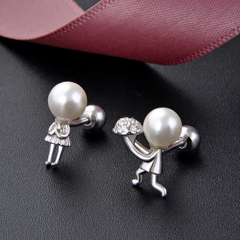 

Pearl accessories 925 pure silver zircon female fashion jewelry jewelry wholesale