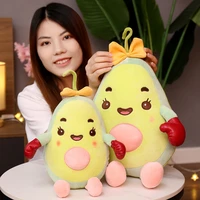 32 75cm kawaii avocado turned boxer plush fruit toy pillow filled with plump soft and comfortable home decoration christmas gift