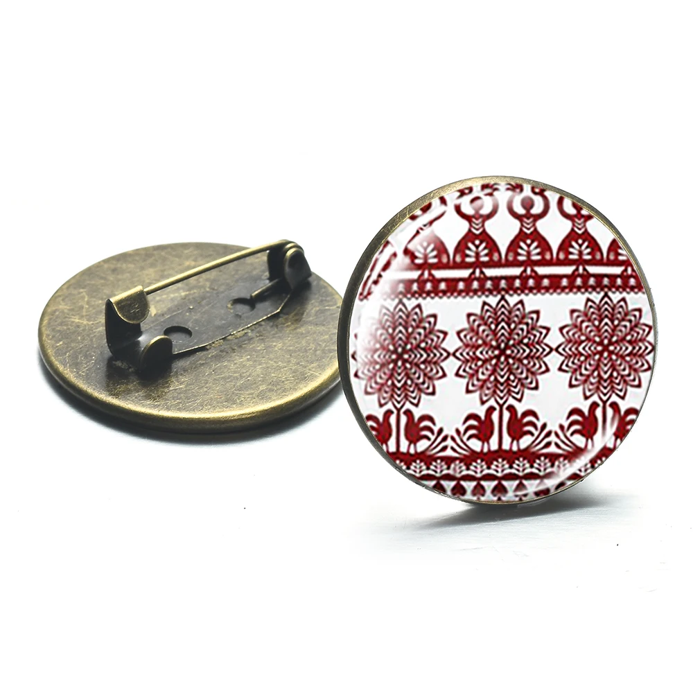 В богемном стиле Стиль лак народное искусство узоры брошь милый польские