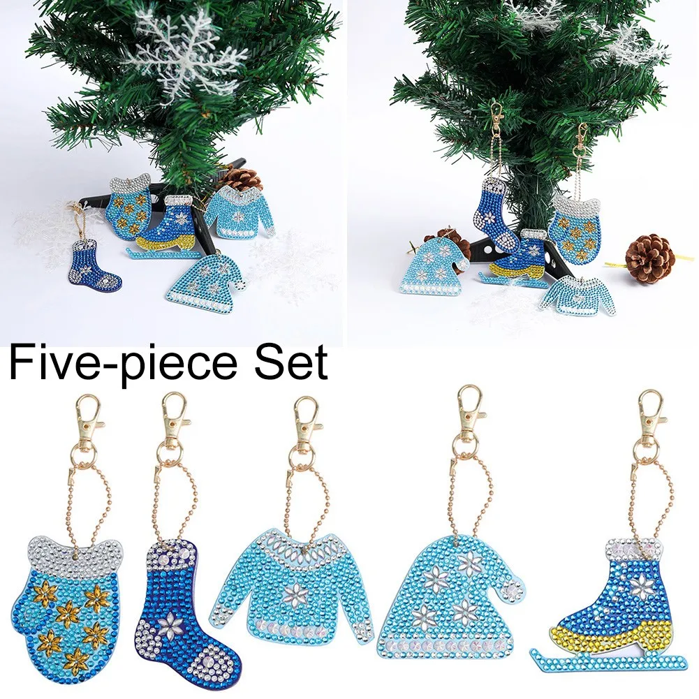 

5D DIY Full Diamond Painting Keychain Key Chains Keyring Art Craft Key Bag Decor Diamond Drawing Tool Painting Cross Stitch