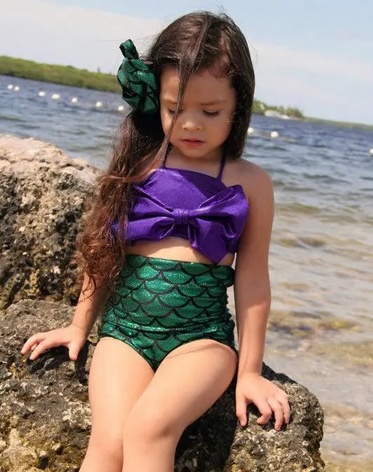 Детский комплект бикини с юбкой-годе для девочек | Спорт и развлечения