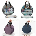 Чехол для хранения пряжи, крючки для вязания, круглая сумочка, инструменты для шитья, аксессуары, органайзер для вязальных спиц