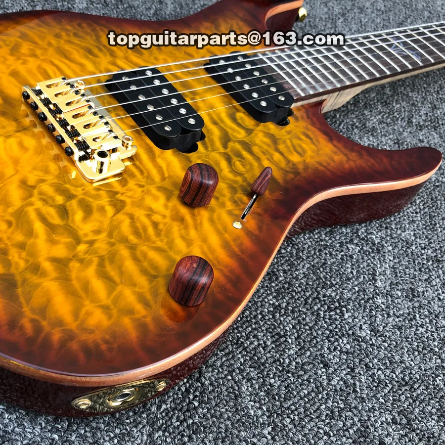 Shr Morden Pro Elextric гитара sunburst стеганый клен Пламя шеи Топ музыкальный инструмент