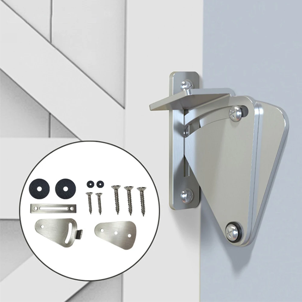 

Diy Stainless Steel Barn Door Lock Latch Wooden Door Pull Garage Door Lock for Sliding Barn Door Kit