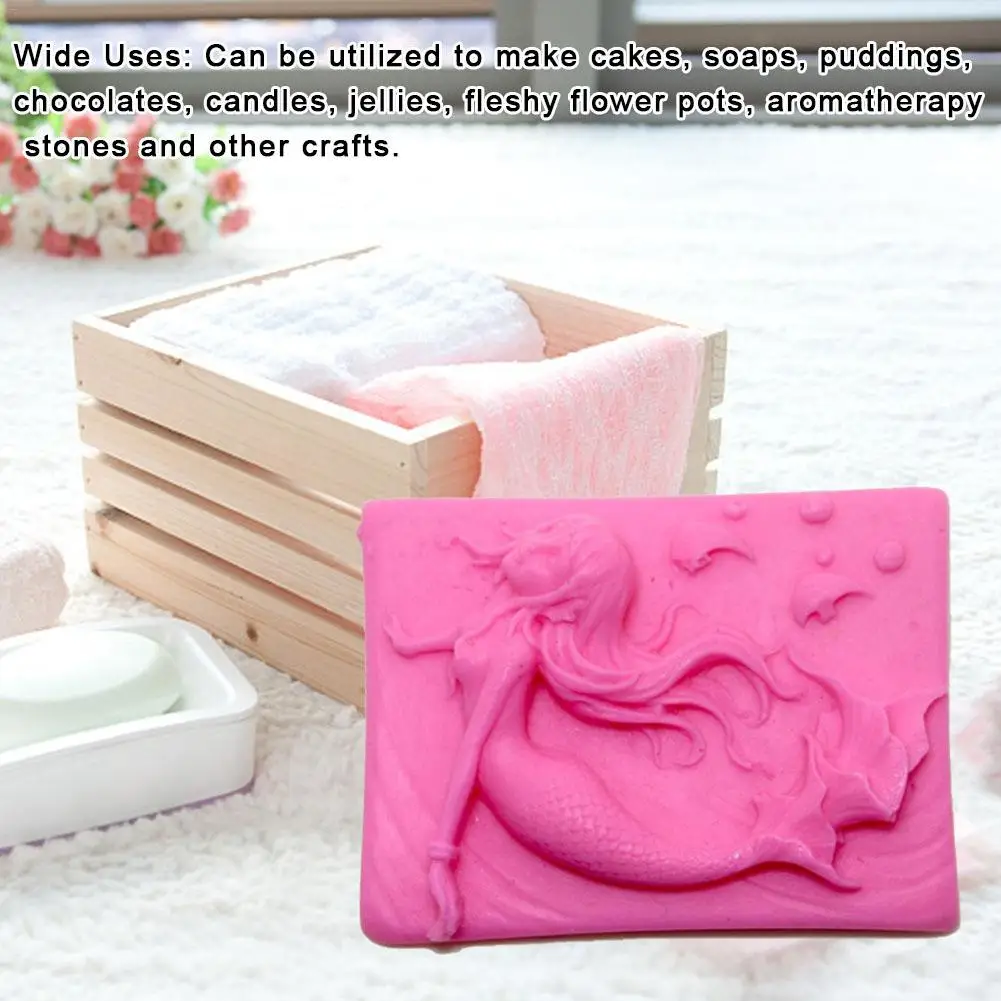 3D квадратная форма для мыла ручной работы силиконовая сделай сам торта