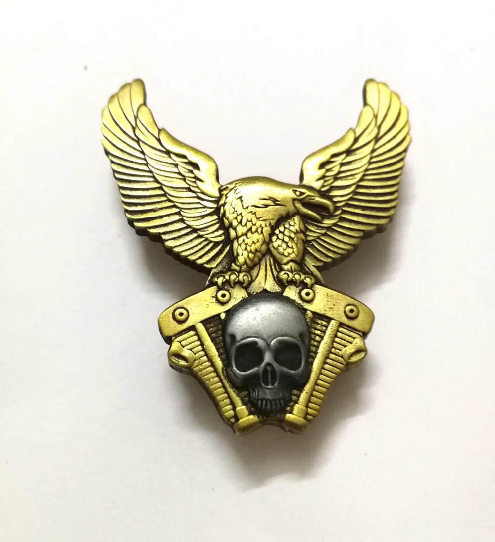 Двигатель Байкер риэр Орел двигателя броши для одежды жилет обувь поясная сумка