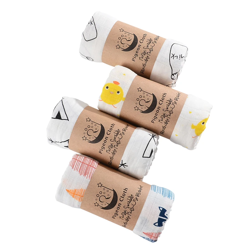 120*110 см марлевые пеленки для новорожденных хлопковые детские одеяла 2 слоя Ванна