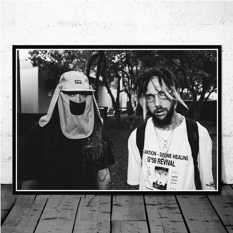 Плакатный принт$ UICIDEBOY$ хип хоп Музыка рэпер певец звезда холст масляная живопись художественная стена картины для гостиной домашний декор - Цвет: Светло-зеленый