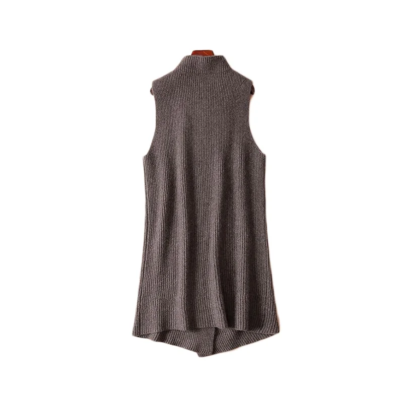 Женское зимнее длинное платье-свитер с v-образным вырезом |