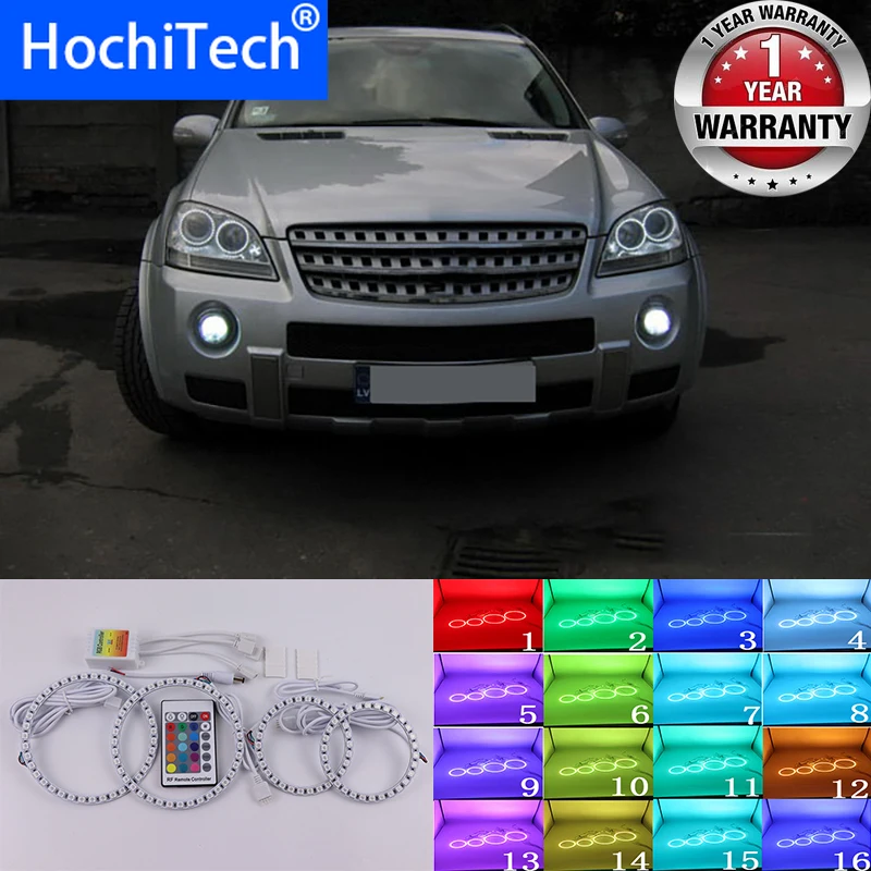 Для Mercedes Benz M класса W164 2006 2007 Высокое качество мульти Цвет Ангельские глазки