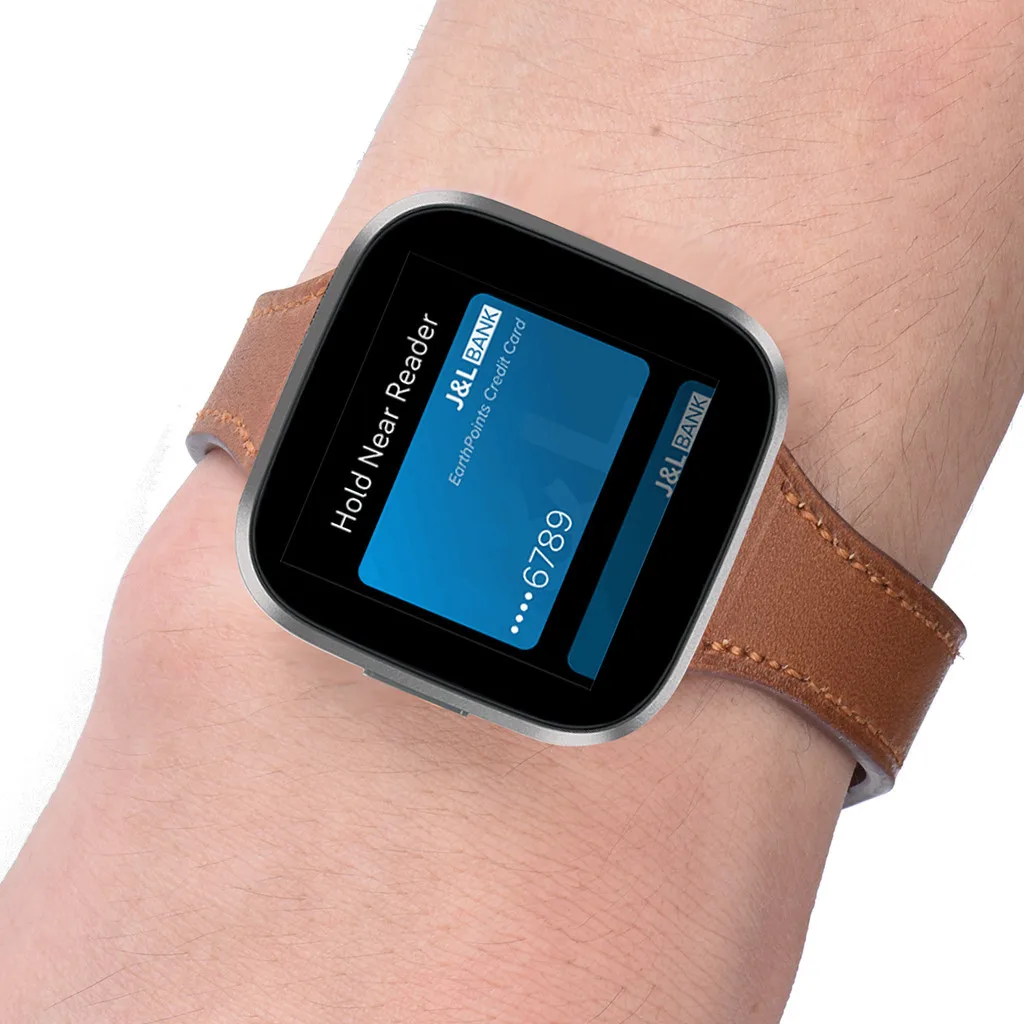 Замена браслета роскошный кожаный ремешок для Fitbit Versa 2 Смарт часы ремешок сменный браслет наручных часов ремешок для умных часов Ремешок