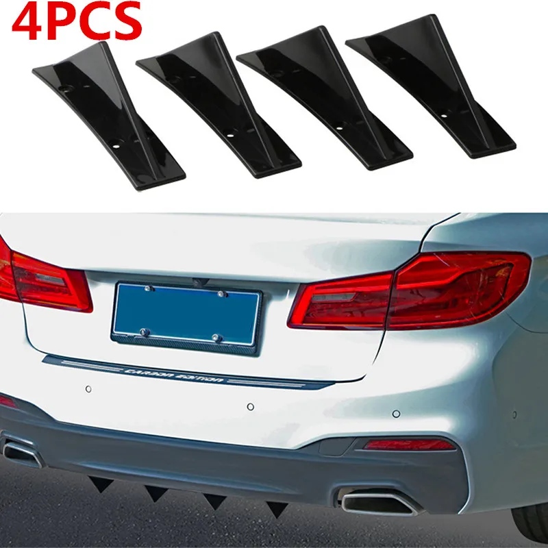 Универсальный автомобильный диффузор Hinten Stostange с новым режимом, автомобильный сплиттер-спойлер для бампера, автоматический Стайлинг, 4 шт.