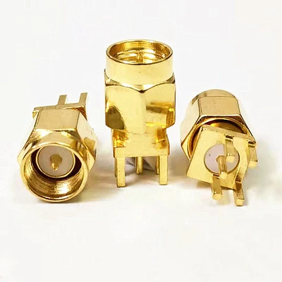 Позолоченный SMA-JE SMA разъем для мужчин офсетная печать pin 1 6 мм подключаемого