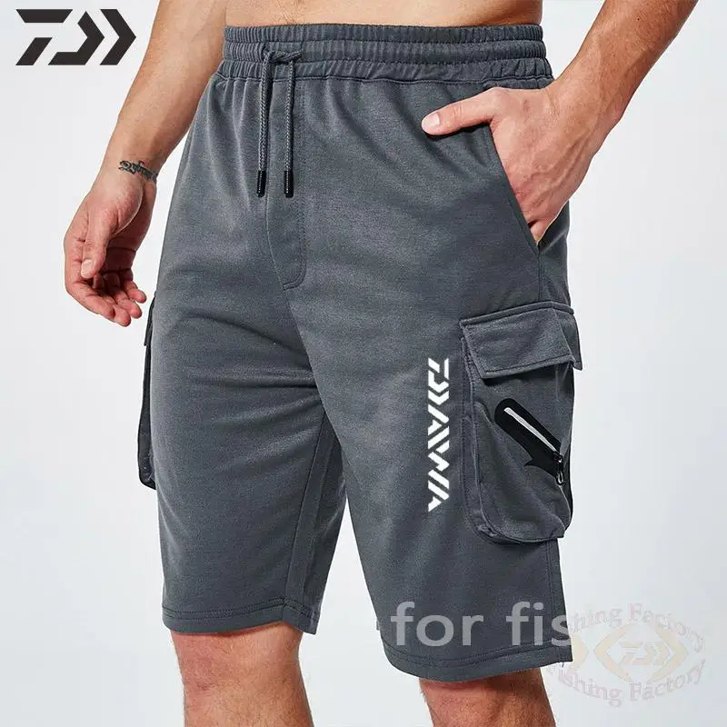 

Daiwa Fishing Shorts Men Summer Plus Size Loose Multi Pocket Mens Pants Casual Fishing Clothing Men Solid Thin Fishing Wear Male