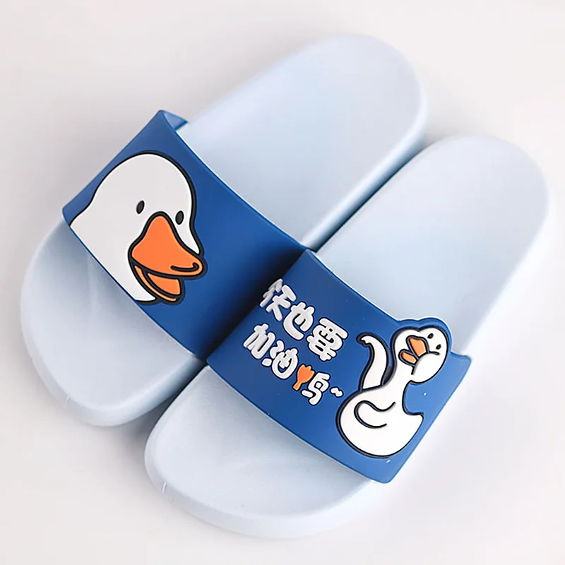 Женские тапочки уличные милые с принтом утки Женская Нескользящая Летняя обувь