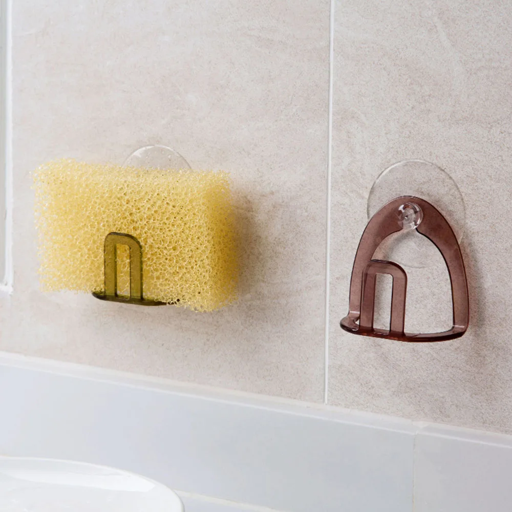 

Kitchen Suction Cup Sink Drain Rack Sponge Storage Holder Kitchen Sink Soap Rack Drainer Rack Bathroom Accessories Organizer