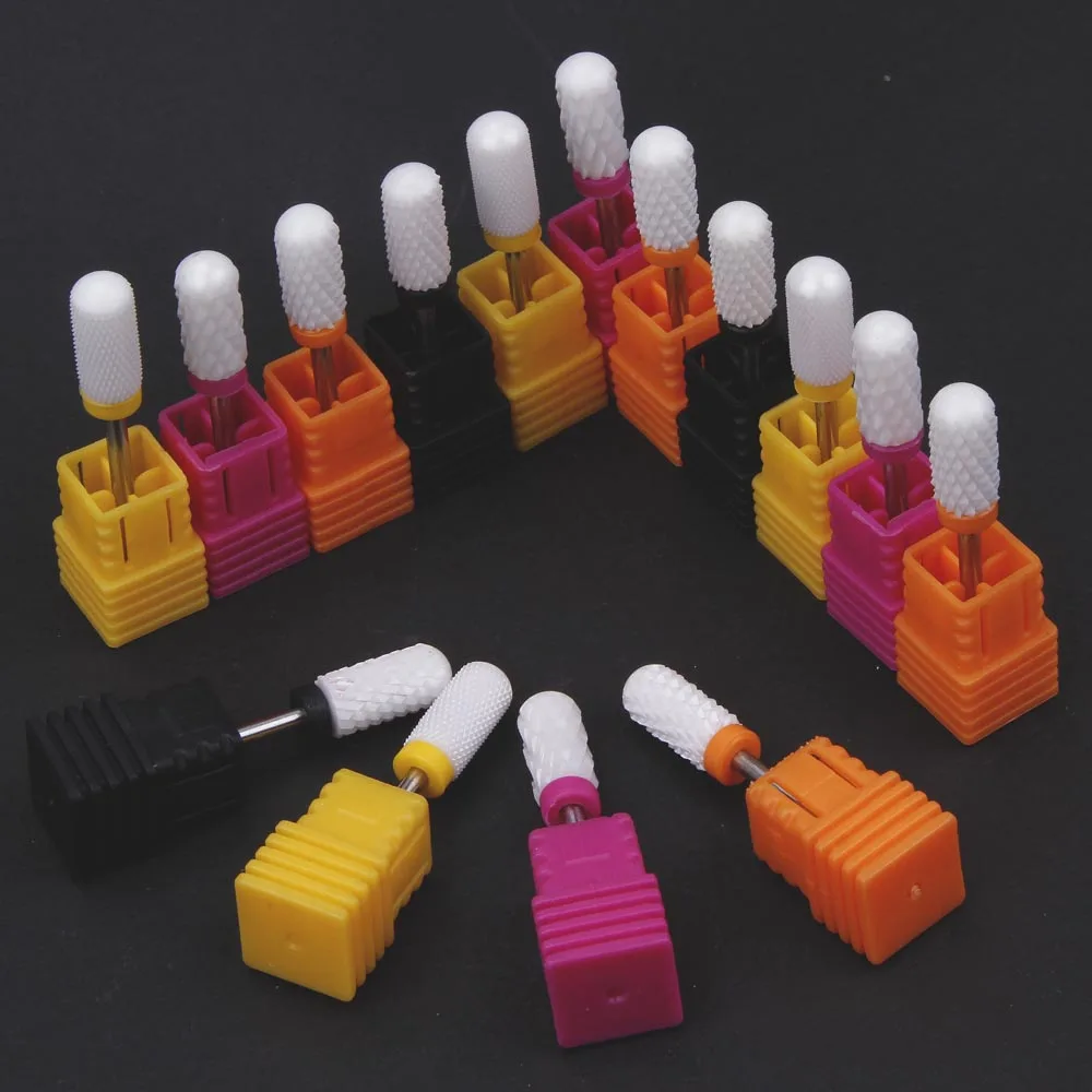 14 типов керамических сверл для ногтей фреза роторные сверла электрической
