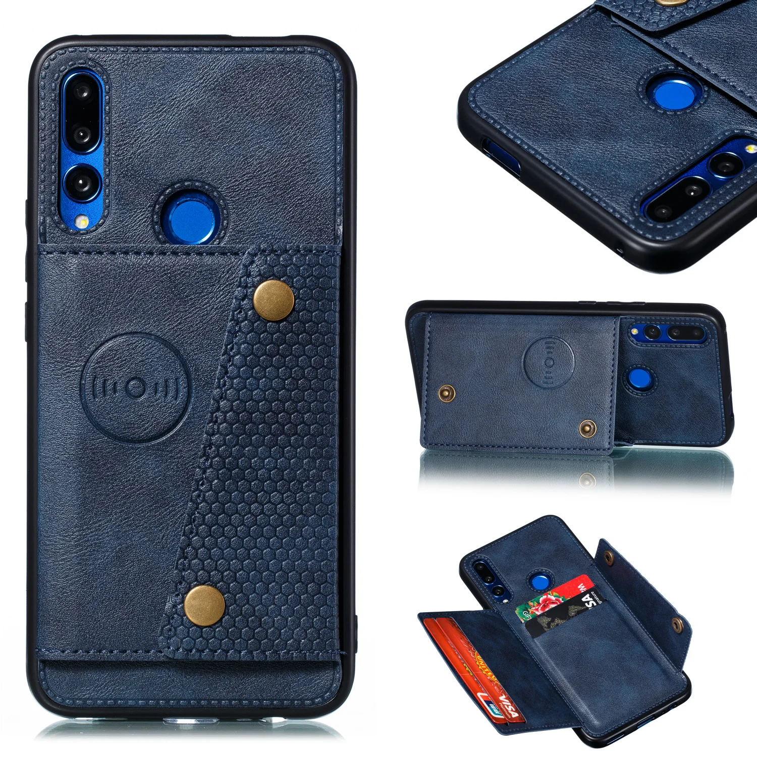 Чехол-бумажник с отделением для карт для huawei Y9 Prime P Smart Z P20 Lite Honor 20 Nova 5 5i 4e Mate20 P30 Pro кожаный чехол с подставкой