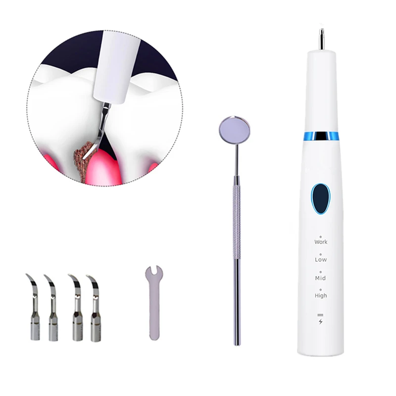 

Home Ultrasonic Calculus Remover Dental Scaling Electric Portable Scaler Sonic Scraper Smoke Stains Tartar Plaque Teeth White