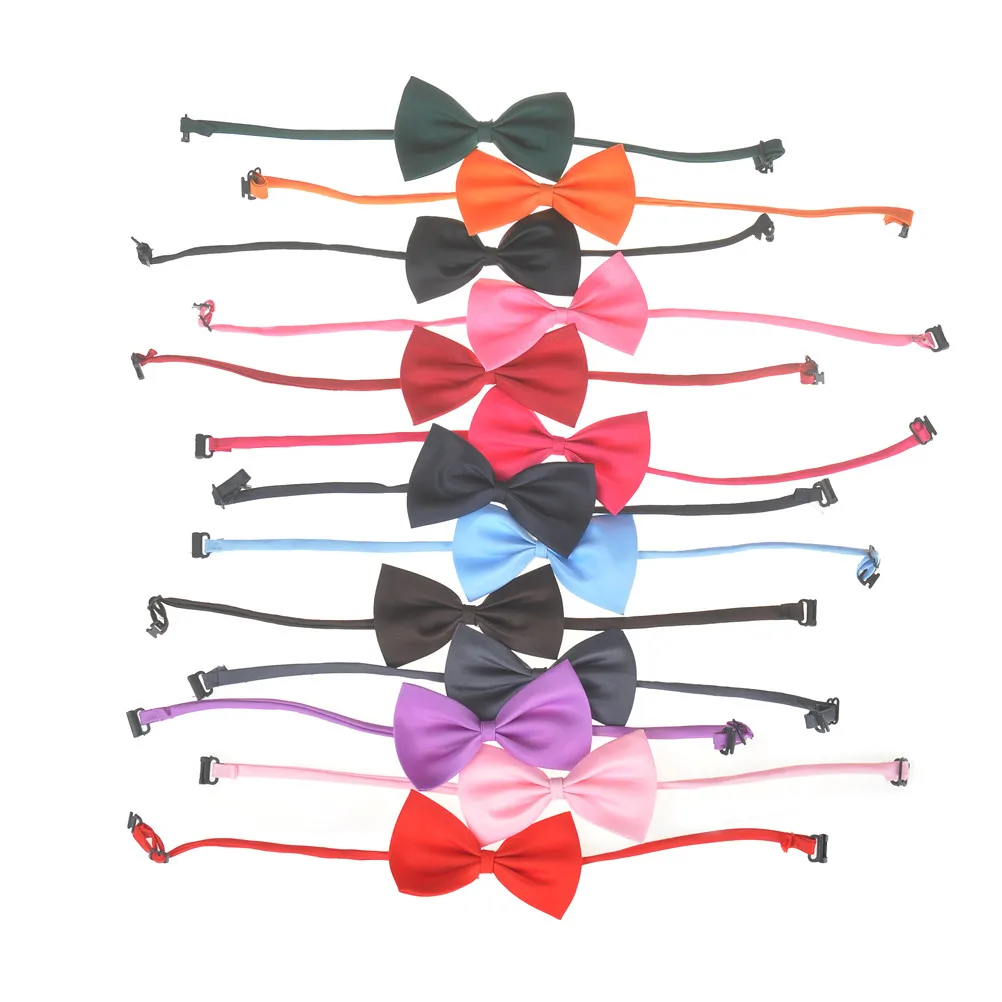 2 Pcs Children Fashion Formal Commercial Classic Solid Color Butterfly Wedding Party Bowtie Kid Suit Tuxedo Dicky Pet Bow Tie | Детская