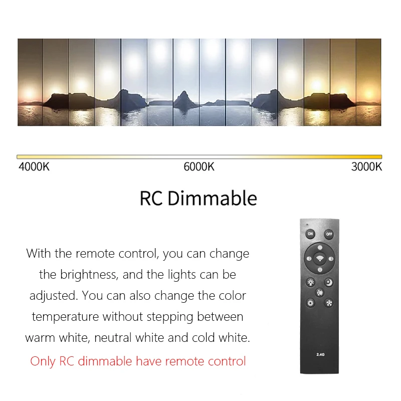 $75.53 Ceiling led lighting lamps RC dimmable have remote control modern bedroom living room lamp surface mounting balcony ceiling
