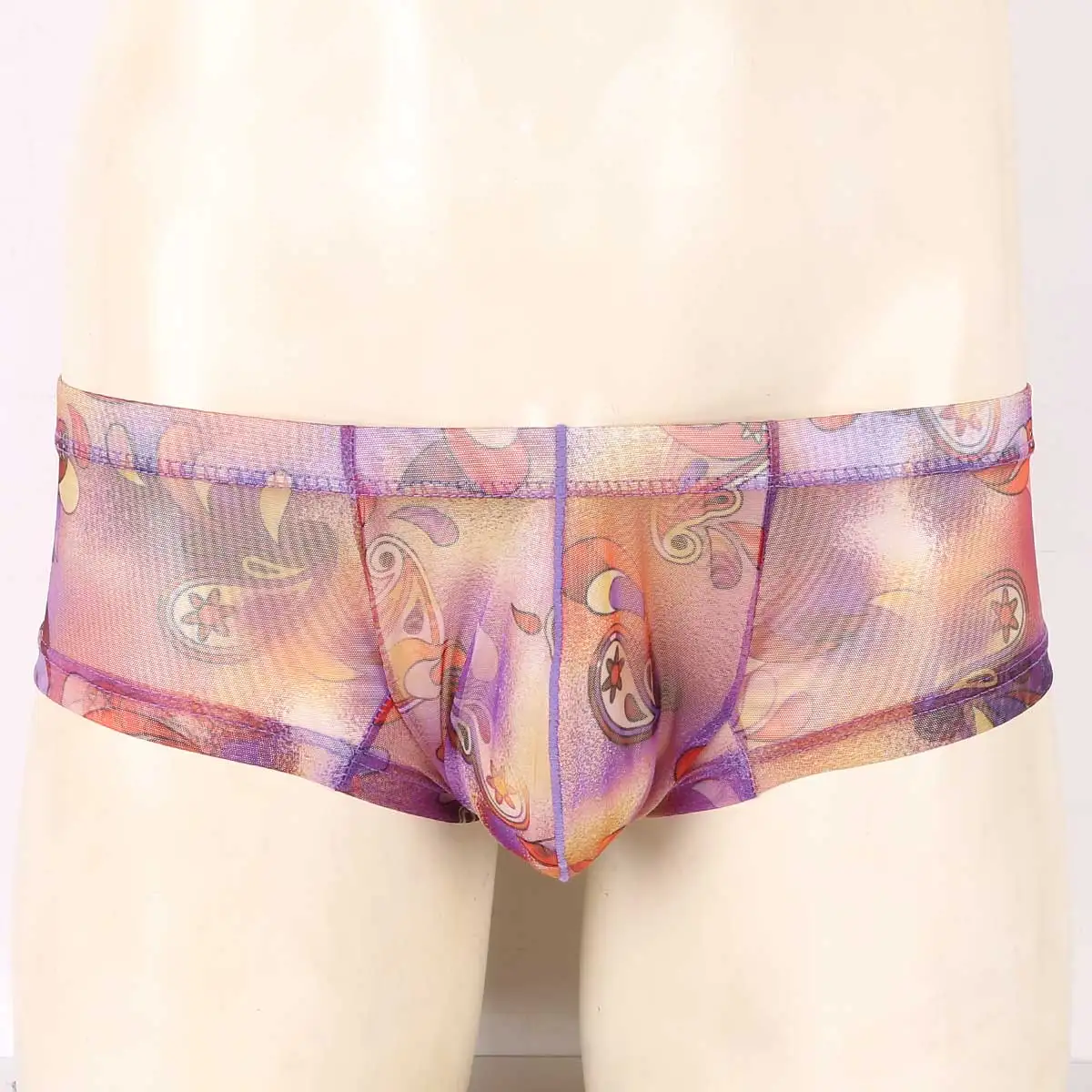 Нижнее белье мужское прозрачные трусы джоки с цветочным принтом | Тематическая