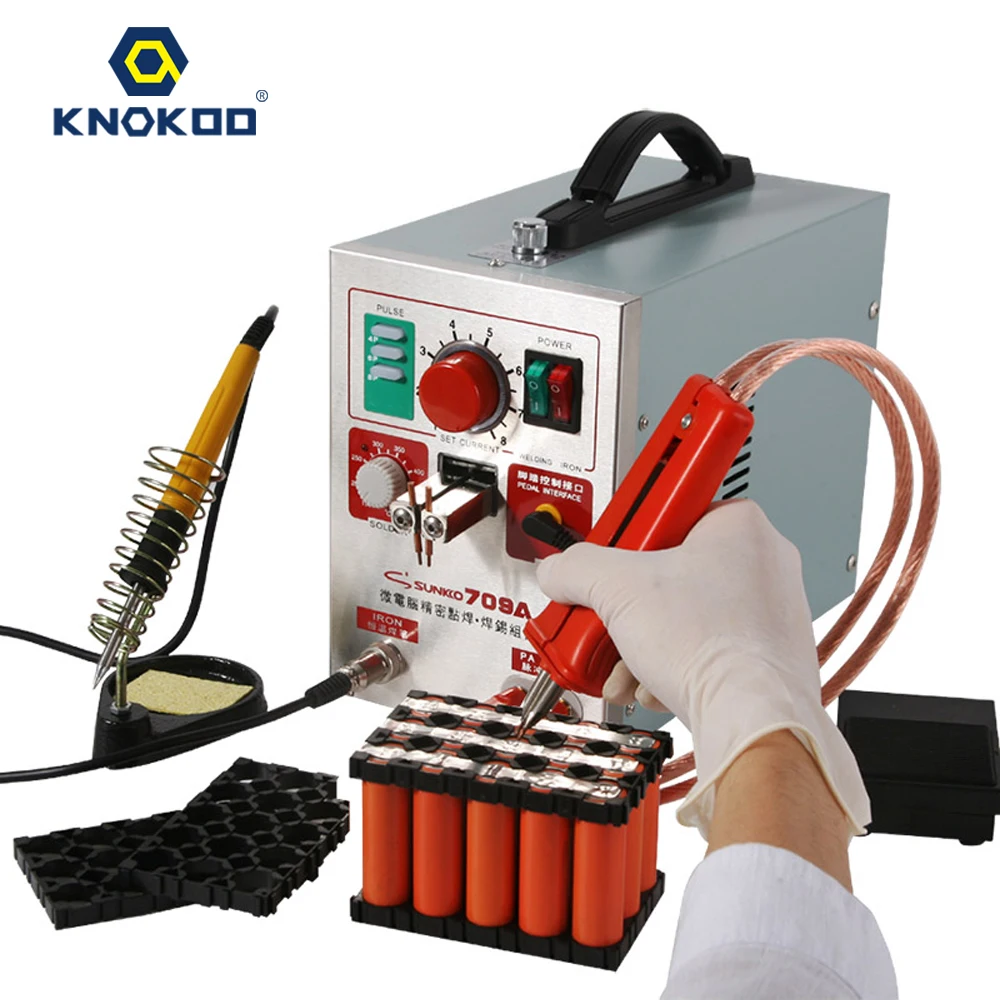 

KNOKOO Battery Welding Machine 709A Automatic DIY Portable 18650 Mini Spot Welders