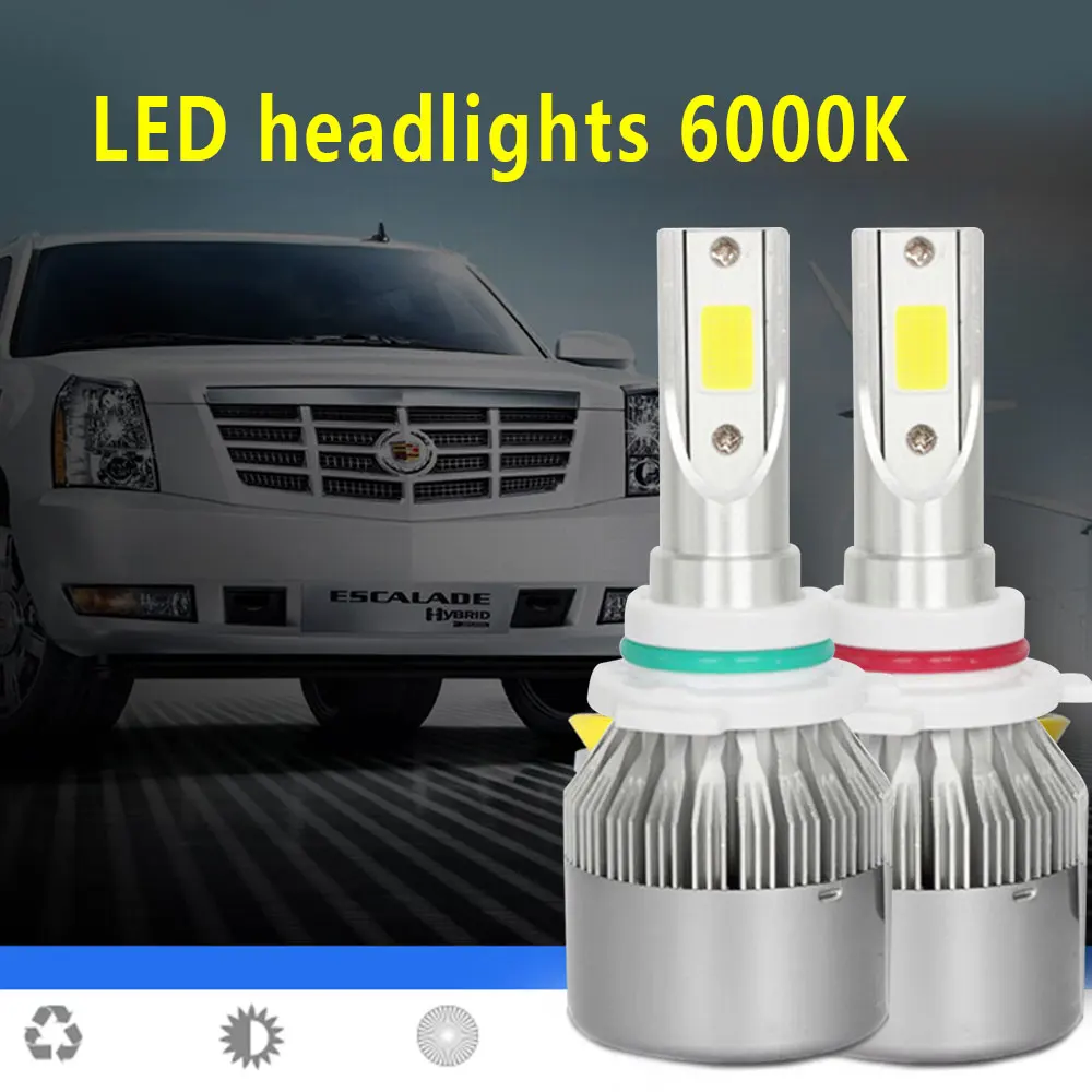 

Led Car Headlamp Durable High Power 7200 lm Car Led Headlight Bulbs Auto Light Bulbs HB4 2PCS LED Fog Light